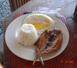 Egg and fish